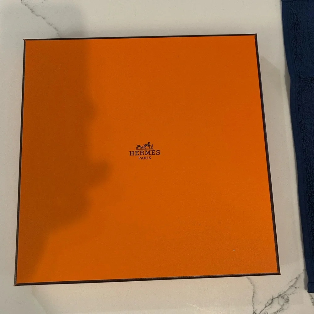 Hermes Blue Hand Towel and Wash Towel